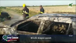 Minik maşını yandı - Kəpəz TV