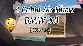 How To Change All 4 Cabin Air Filters On A BMW ￼X3