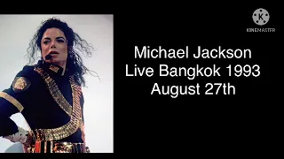 Michael Jackson jam live Bangkok Thailand August 27th 1993