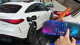 NEW EQS 5 FAVORITE FEATURES! + Carrot Test 😂🥕 2022 EQS580 Interior Charging Exterior Review