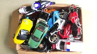 Lots of Diecast Cars and Bikes From the Box