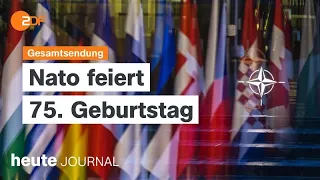 heute journal vom 04.04.2024 75 Jahre Nato, Lindners Steuersenkungspläne, Kampf gegen Plastik