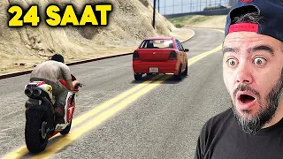 KANLI EVIN KIRMIZI ARABASINI 24 SAAT TAKIP ETTIM - GTA 5 MODS