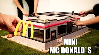 HOW TO MAKE | Mc Donald's mini | DRIVE THRU--Cómo hacer un mc donald's | Mini MC Donald's