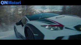 Lamborghini Huracan Sterrato, come va sulla neve