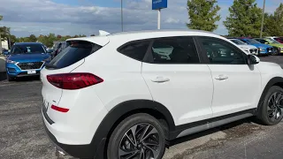 2020 Hyundai Tucson Sport AWD in White Cream with Beige