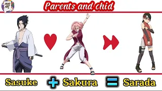 أنمي ناروتو - بوروتو || الأب والأم والأبناء في أنمي ناروتو ||Naruto & boruto : Parents and chid