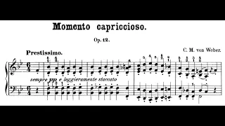 Carl Maria von Weber - Momento capriccioso, Op. 12. Pianist: Alexander Paley.