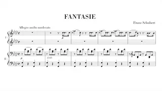 Schubert Fantasie in F minor Piano Duet "You Play SECONDO"