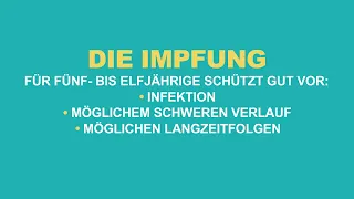 Die Impfung schützt gut vor Infektion, möglichem schweren Verlauf und möglichen Langzeitfolgen