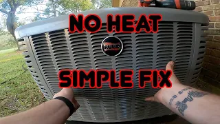 Heat Pump No Heating Simple Fix