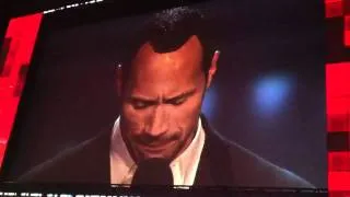 The Rock WWE coming home tribute on Monday Night Raw Miami