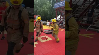 Donning Firemen Gear In 60 Seconds #shorts