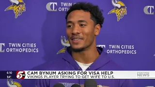 Vikings' Cam Bynum asks for help getting visa for wife