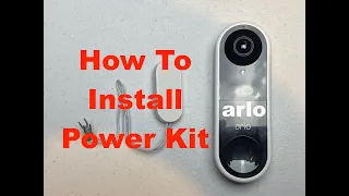 Install Arlo Video Doorbell Power Kit