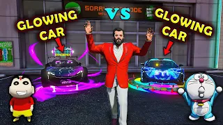 GTA5 : Shinchan🤣 CAR vs Doraemon CAR😂🚗In GTA5 Full Fun #gta5 #rampageboy #bommalu