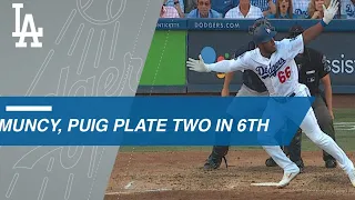 Muncy, Puig drive in a pair to give Dodgers the lead