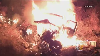 Good Samaritans Try And Save Man In Fiery Crash