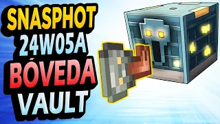 ✅ Llegó el "VAULT" BÓVEDA 👉 Snapshot 24W05A Minecraft 1.21