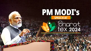 PM Modi addresses the inauguration of Bharat Tex at Bharat Mandapam