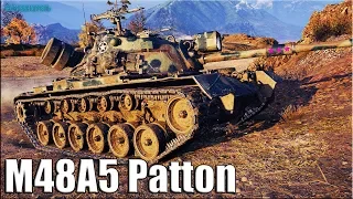 Статист тащит бой ✅ M48A5 Patton World of Tanks