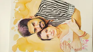 Watercolor Portrait Painting ( #shorts )