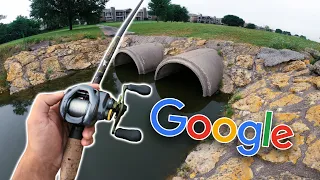 GOOGLE MAPS Challenge In URBAN Texas -- (Pond Hopping Mission)