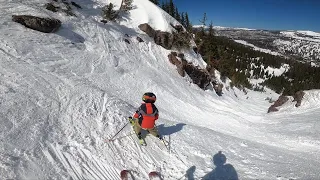 Kirkwood Skiing 5 year old rips "All the way" March 28, 2021