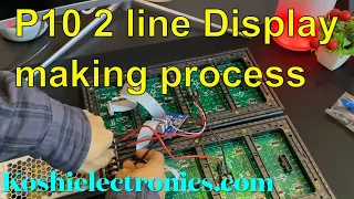 How to make Double line P10 display with W0 WiFi controller