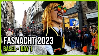 Basler Fasnacht 2023, Fasnachtsumzug, Guggenmusik, Carnaval 2023 | Switzerland