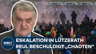 LÜTZERATH: Innenminister Reul – "Kann auch für die Sache werben und muss keine Straftaten begehen"