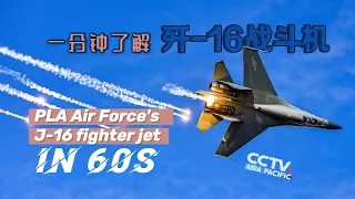 PLA Air Forces J16 fighter jet in 60 seconds | 一分钟了解歼-16战斗机