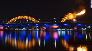 Dragon Bridge Breathes Fire and Water (Cau Rong), Da Nang