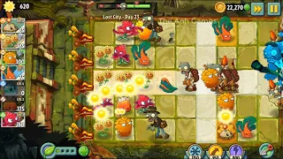 Lost City Day 23 Walkthrough - Plants vs Zombies 2 - The Anh Games - PVZ 2