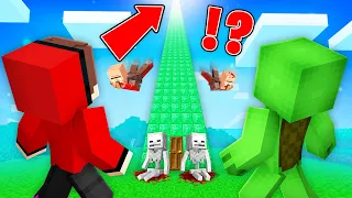 JJ And Mikey FOUND The SCARIEST ELEVATOR in The Minecraft World Maizen