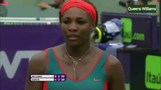 Serena Williams v. Caroline Garcia - Miami 2014 R3 Highlights