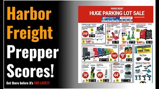 Prepper Must Haves From Harbor Freights Parking Lot Sale!