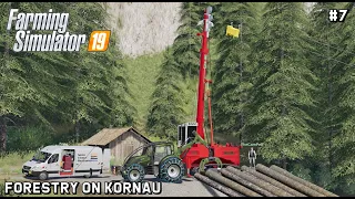 Winching LARGE logs with The CamPeR | Forestry On Kornau |Farming Simulator 19 | Episode 7