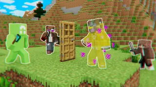 Minecraft Manhunt but Doors TELEPORT you