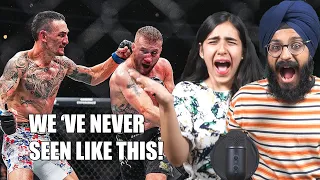 Indians React to UFC 300 for the first time! Max Holloway KOs Justin Gaethje!