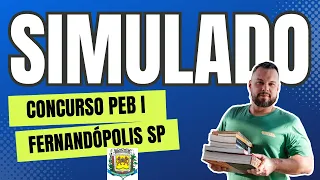 Simulado 01 - Concurso PEB I Ens Fundamental Fernandópolis SP