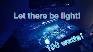 Nano Reef Tank - Hypargero LED Coral Reef Light 100 Watts Setup & Initial Review