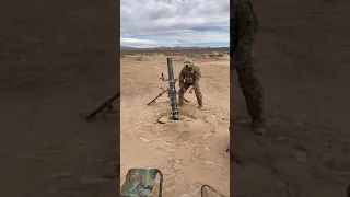 Mortar fire in slow motion amazing