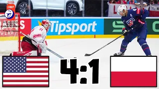 USA VS POLSKO MISTROVSTVÍ SVĚTA V HOKEJI 2024