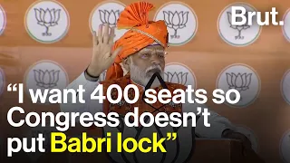 “I want 400 seats so Congress doesn’t put Babri lock”