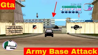 Gta Vice City Army in Airpot and Start Fight with Army #gta5 #gtaonline😋😱😂