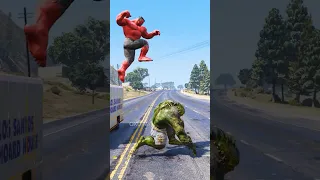 RED HULK RESCUES HIS HULK BROTHER FROM ABOMINATION #shorts #gta5