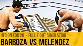 UFC on Fox 20 | Edson Barboza vs Gilbert Melendez | UFC 2 Full Fight Simulation