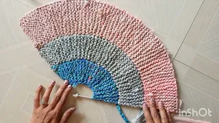 How to make doormat at home.Paypusani kashi banvaychi.Paydan kaise banaye?पायुसनी विनकाम.