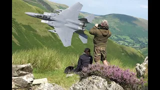 Mach Loop Flybys and a Special F-15 Strike Eagle, F-35 Lightning Low level